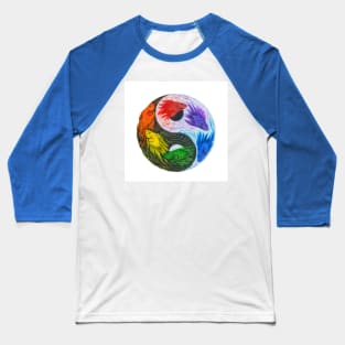 Betta Yin Yang color wheel Baseball T-Shirt